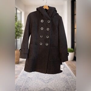 Chic Double-Breasted Women's Pea Coat